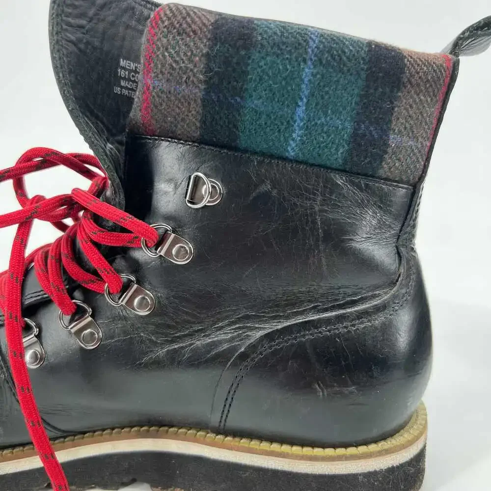 Cole Haan Brown Leather Lace Up Boots | Steel Toe for Durability